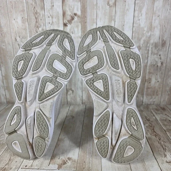 Hoka Bondi 8 Running Shoes Cushioned Comfort Walking Gray Women's 9.5 - Picture 7 of 8